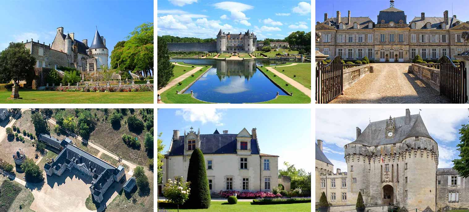 Les châteaux de Charente Maritime à visiter autour des gîtes du clos des Séguineries