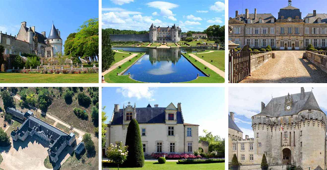 Visite de châteaux en Charente Maritime.